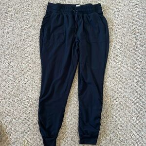 MONDETTA Performance black Woven Jogger Wicking Pockets WOMENS SIZE LARGE